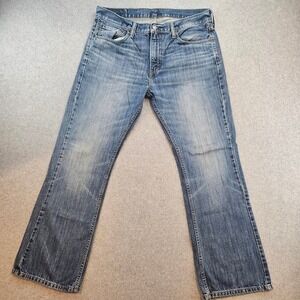 Levis 527 Jeans Mens 36x30 Blue Bootcut Mid Rise Medium Wash Denim Western